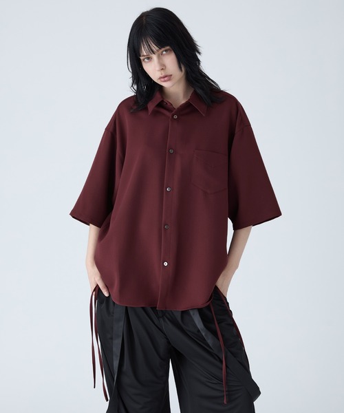 VELNUS シャツ 「VELNUS」Side cord design loose short sleeve