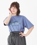 tシャツ 半袖 フランイングラビット柄ロゴチュ...の詳細画像2
