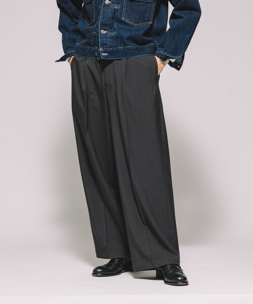 Wide straight slacks/ワイドストレートスラックスパンツ Wide straight slacks/ワイドストレートスラックスパンツ