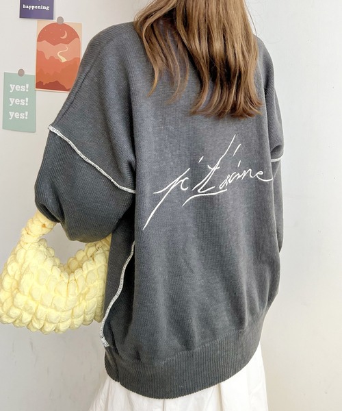 「Futier land」 長袖ニット FREE ライトグレー レディース_画像6