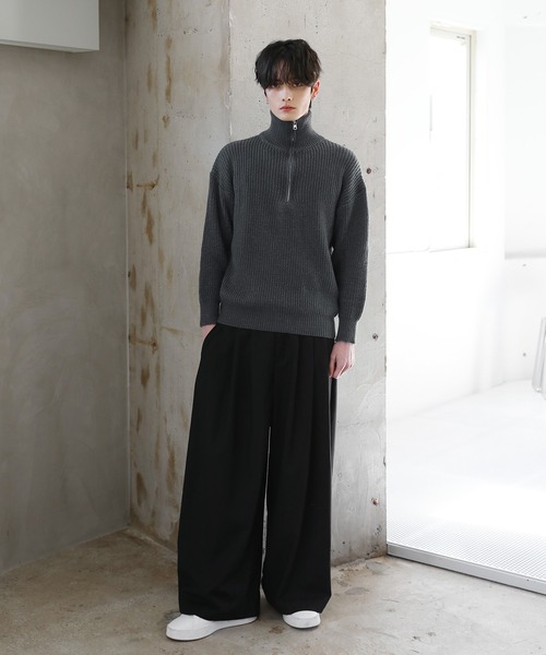 GFORE メンズ黒ニット　XL GUESS® Fred Full-Zip Wool Sweater