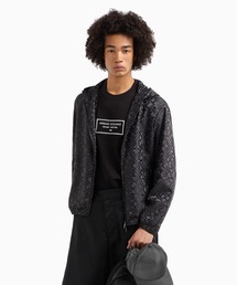 ARMANI COLLEZIONI 光沢 撥水 ブルゾン ジャケット サイズ52 ARMANI EXCHANGE ブルゾン アウター 「A|X アルマーニ エクスチェンジ