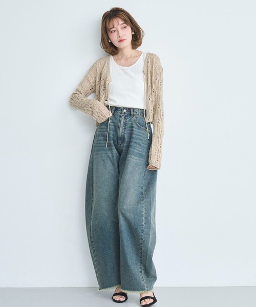ジーンズ デニム デニムパンツ 「2色展開」カーブデニムパンツ