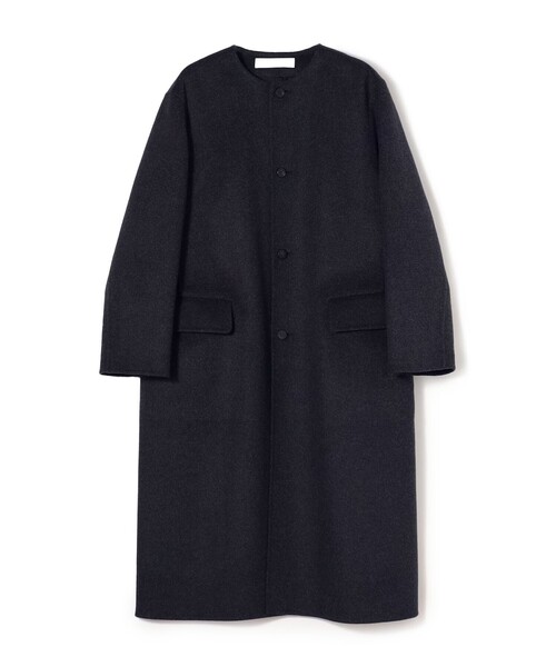 GALERIE VIE（ギャルリー ヴィー） ノーカラーコート FREE ネイビー