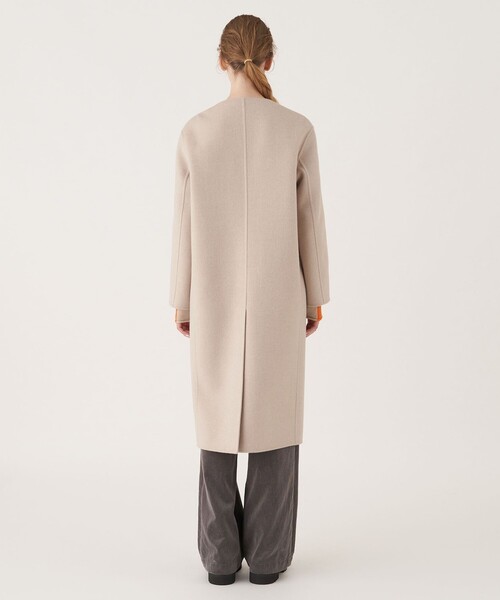 GALERIE VIE（ギャルリー ヴィー） ノーカラーコート FREE ネイビー