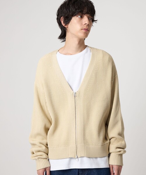 CITEN（シテン） カーディガン 「CITEN」リブニットZIPカーディガン