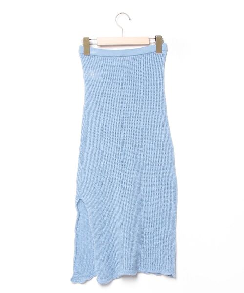 AURALEE（オーラリー） ニットスカート 0 ブルー レディース