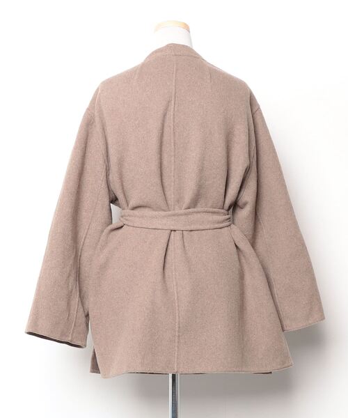 Mila Owen（ミラオーウェン） ノーカラーコート ONE SIZE ブラウン