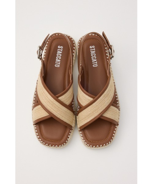staccato サンダル　23センチ STACCATO サンダル アランクロスプラットフォームサンダル