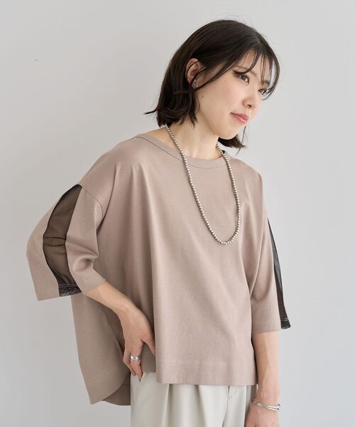 tシャツ チュールドッキングプルオーバー レディース Green Parks tシャツ 今年っぽチュールドッキングプルオーバー