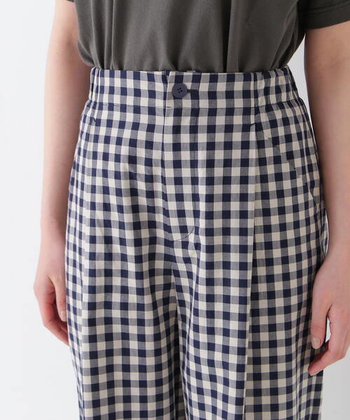 human woman（ヒューマンウーマン） パンツ ギンガムチェック