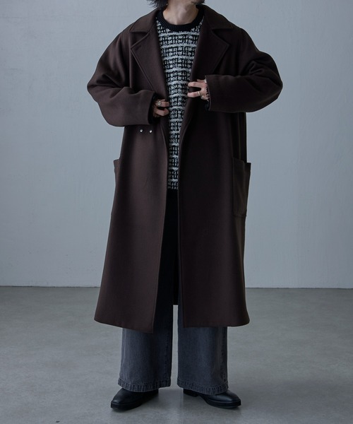 Lui's（ルイス） チェスターコート M ダークブラウン メンズ