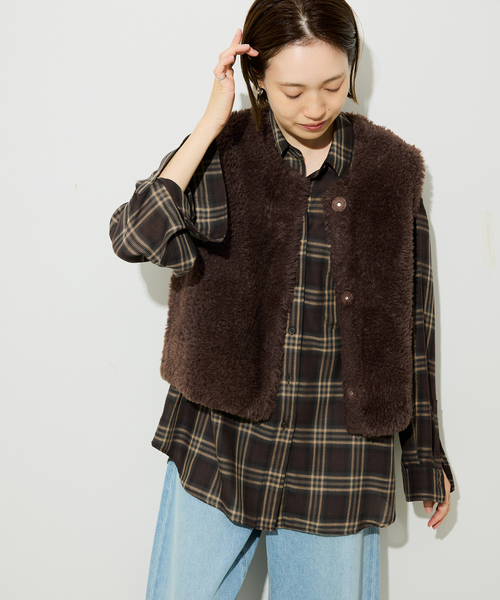 ベスト ジレ 「mahagrid/マハグリッド」TRIBAL LOGO KNIT VEST/トライバルロゴニットベスト レディース メンズ MAHAGRID ベスト ジレ 「mahagrid/マハグリッド」TRIBAL LOGO