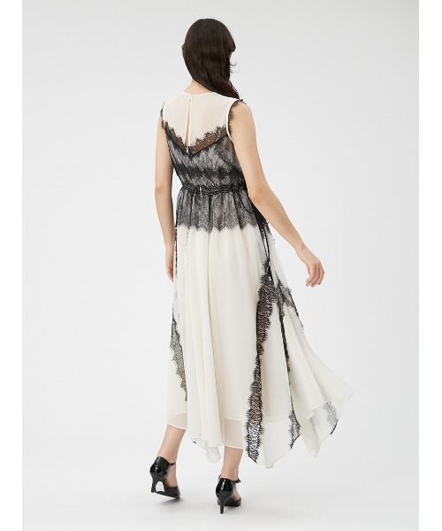 FRAY I.D（フレイ・アイディー） ノースリーブワンピース 0 ネイビー