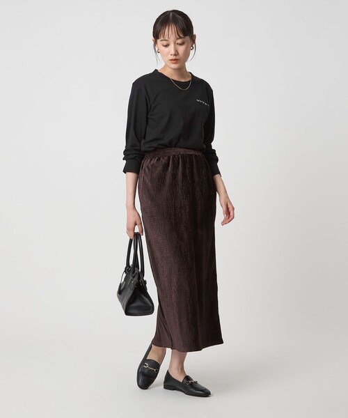 To b. by agnes tシャツ 「To b.コラボ」ロゴ ロングスリーブ T