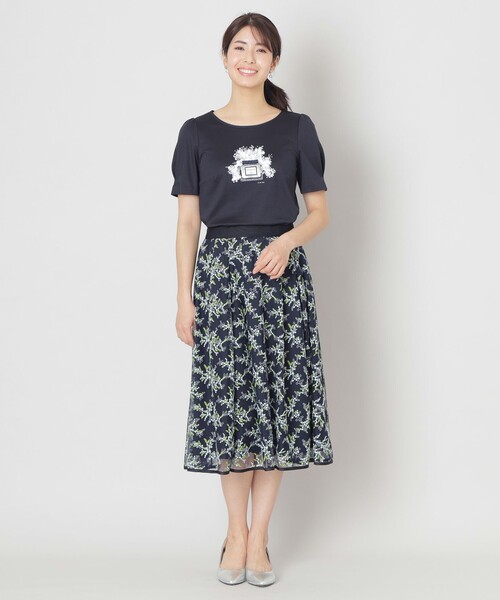 「TO BE CHIC」 半袖カットソー 40 ダークネイビー レディース