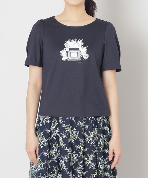 「TO BE CHIC」 半袖カットソー 40 ダークネイビー レディース