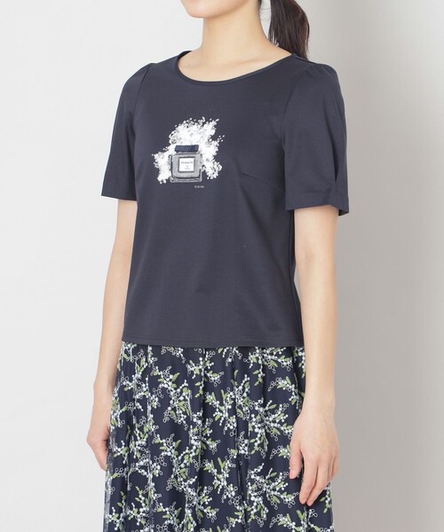 「TO BE CHIC」 半袖カットソー 40 ダークネイビー レディース