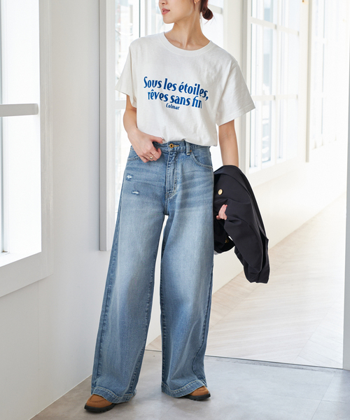 Spick＆Span tシャツ 「追加2」フロッキーロゴスラブTシャツ