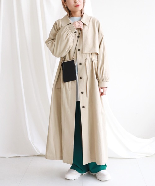 「SLOBE citron.」 トレンチコート FREE ベージュ レディース_画像3