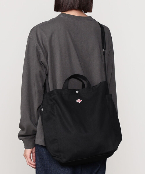 DANTON ダントン　2way トートバッグ　ナイロン　黒 Danton 「DANTON」 2WAYバッグ - ブラック レディース