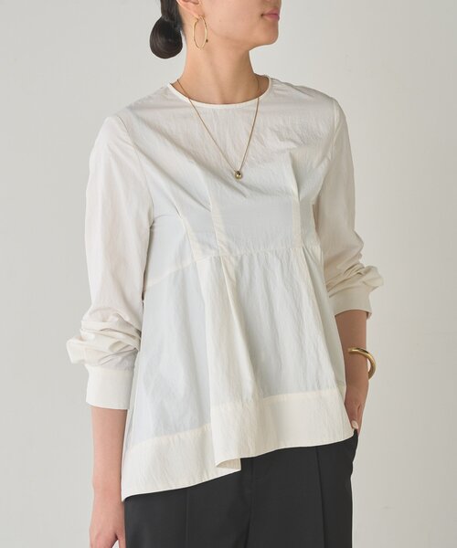 Loungedress ブラウス シャツ Aラインペプラムブラウス
