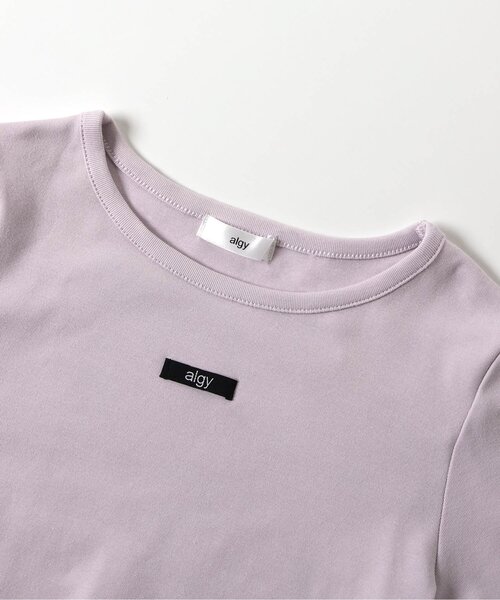 algy（アルジー） tシャツ フライスロゴゴムロンT キッズ 子供服