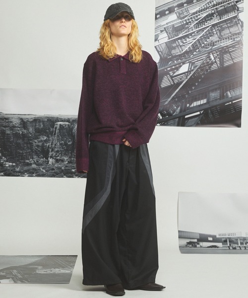 MAISON SPECIAL メゾンスペシャル ワイドパンツ トラックパンツ MAISON SPECIAL（メゾンスペシャル） ワイドパンツ パンツ 「UNISEX