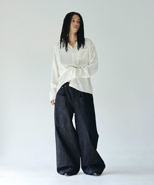 camphor woodダブルポケットリジッドバギーデニムパンツ Camphor wood ジーンズ DOUBLE POCKET RIGID SLUB BAGGY DENIM