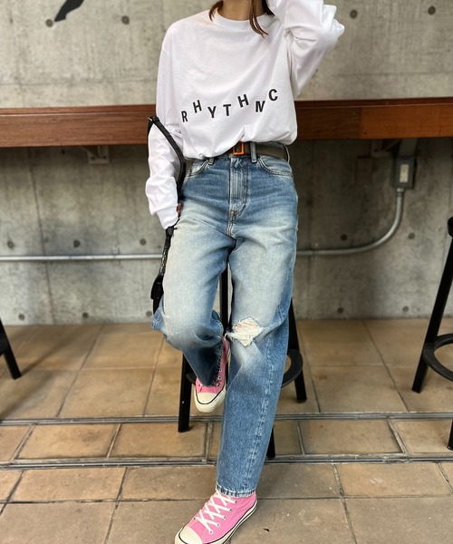 「mi via loca」 長(zhǎng)袖カットソー MEDIUM オートミール レディース