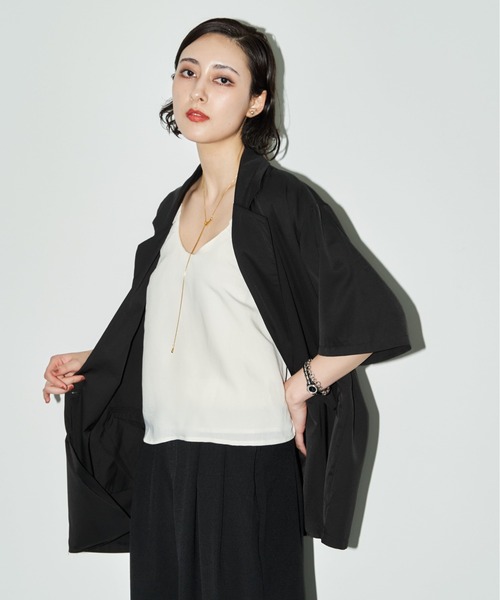 MOCOA'S テーラードジャケット FREE ブラック レディース : ZOZOTOWN