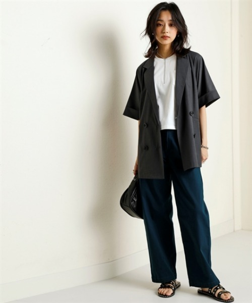 「nissen」 ジャケット S～Ｍ ベージュ レディース_画像8