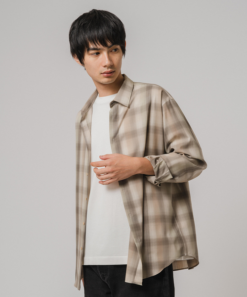 EDIFICE（エディフィス） シャツ SUPER 120's ウール チェック