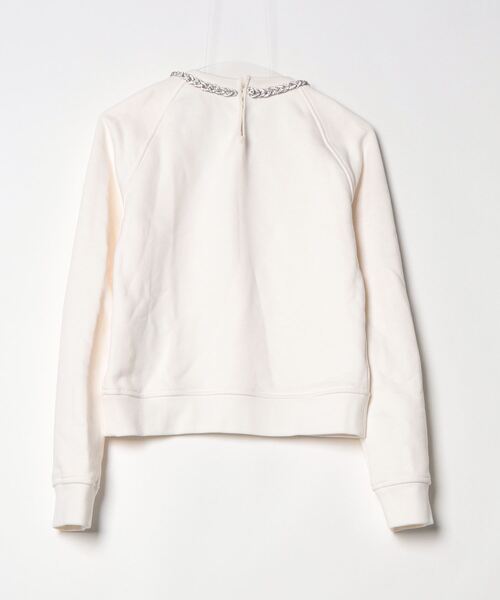 「N21 numero ventuno」 ビジュースウェットカットソー 38 ホワイト レディース_画像2