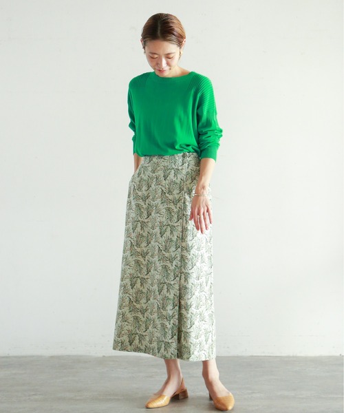 【新品未使用】nombre impair ニット ノンブルアンペール（NOMBRE IMPAIR）フラワージャガードハイネック