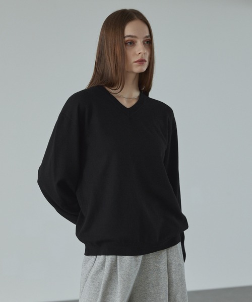 CALLNE セーター ニット 「CALLNE」V-neck Long Sleeve Knit / Vネック