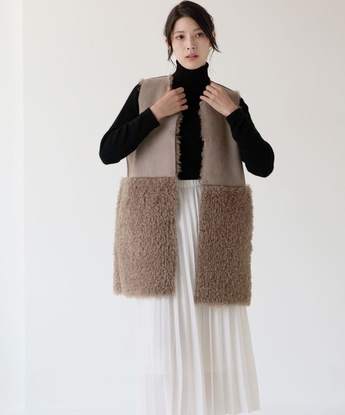 sankyo shokai（三京商会） ベスト ジレ ファーベスト エコファー