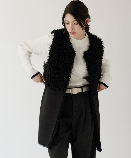 sankyo shokai（三京商会） ベスト ジレ ファーベスト エコファー