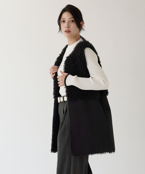 sankyo shokai（三京商会） ベスト ジレ ファーベスト エコファー