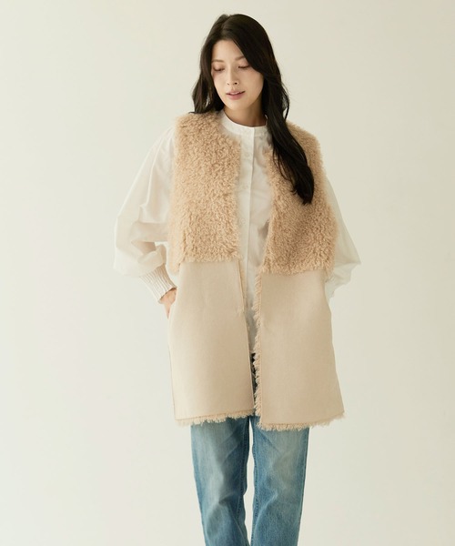 sankyo shokai（三京商会） ベスト ジレ ファーベスト エコファー