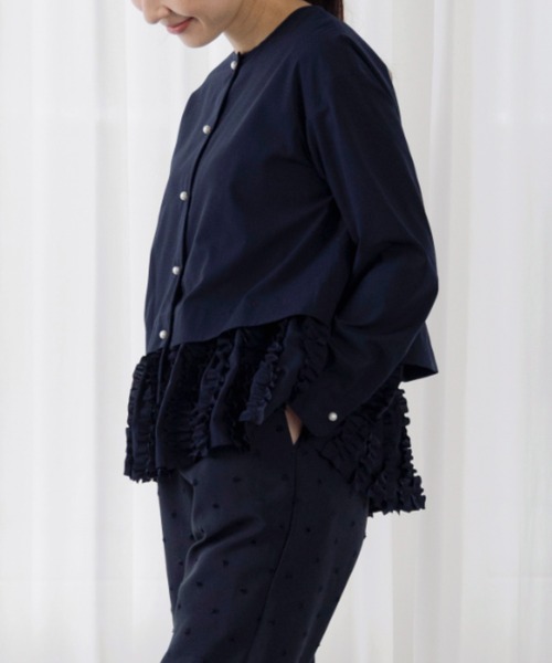 Sono（ソーノ） ブラウス シャツ 「SONO/ソーノ」フラフリルスイング