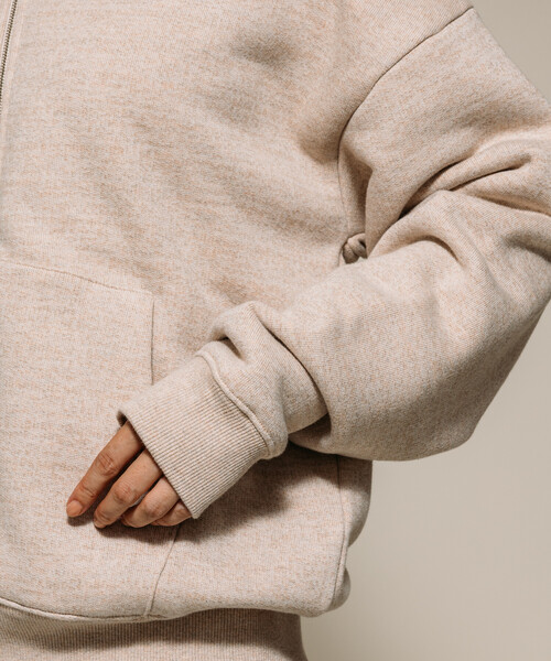 8YARDS モクベージュ フルジップフーディ　完売品　人気ベージュ 8YARDS / Women's MOKU BIG HOODIE