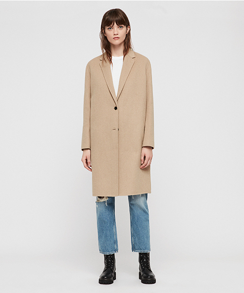 ALLSAINTS（オールセインツ） チェスターコート X-SMALL ブラック