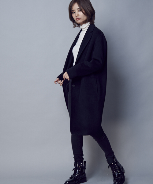 ALLSAINTS（オールセインツ） チェスターコート X-SMALL ブラック