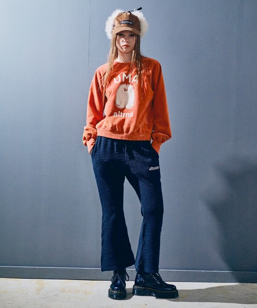 RNA（アールエヌエー） パンツ R4415 モコモコフレアパンツ レディース