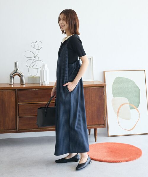 Green Parks（グリーンパークス） ワンピース Vネックキャミワンピース