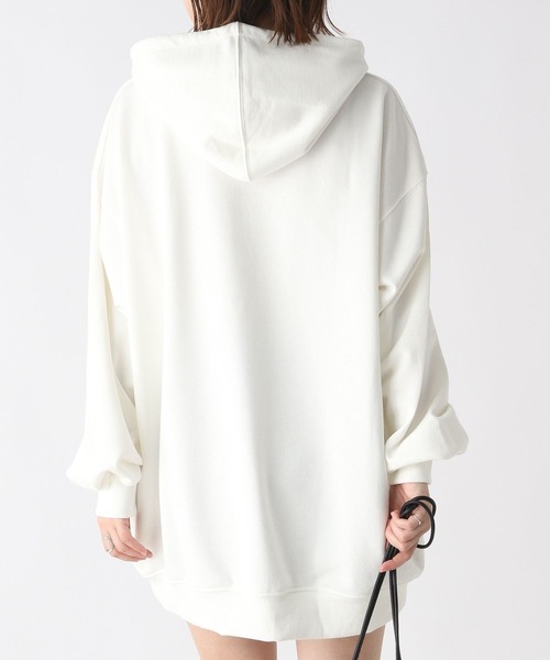 「Heather」 プルオーバーパーカー FREE オフホワイト レディース_画像7