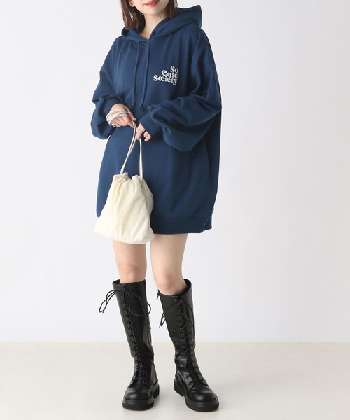 「Heather」 プルオーバーパーカー FREE オフホワイト レディース_画像8