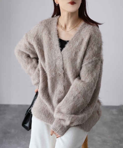 【美品】regleam リグリーム シャギーニットカーディガン ポケットシャギーカーディガン｜POCKET SHAGGY CARDIGANの通販｜regleam