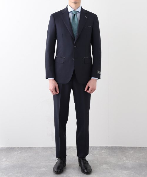 セレモニースーツ セットアップ D.OLIVER 3ボタン ピンヘッド (DORMEUIL) メンズ レディースの画像